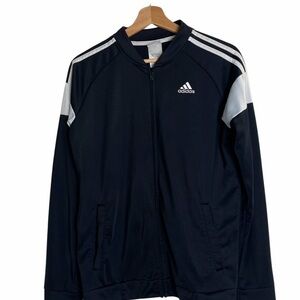 Adidas Youth Size‎ XL 18/20Unisex Black/WhiteTrack Jacket Washed And Clean